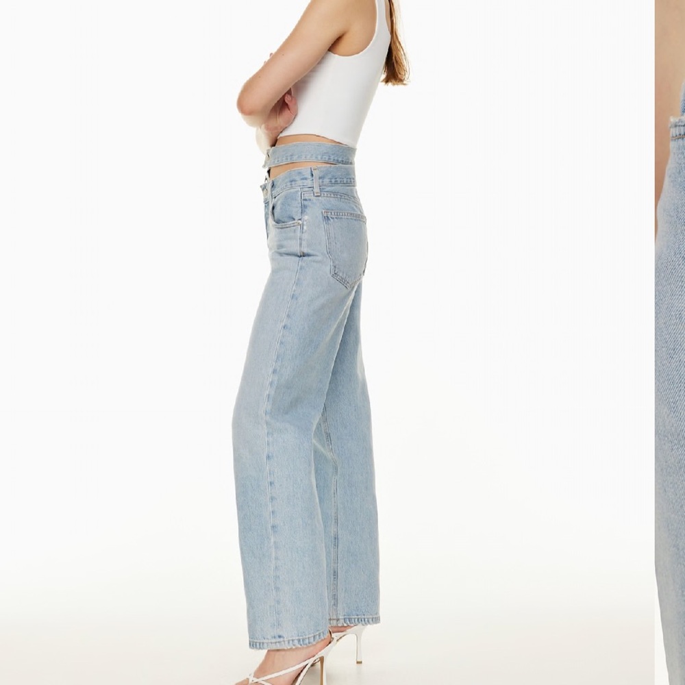 Agolde High Rise Light Blue Jeans - Picture 3 of 10